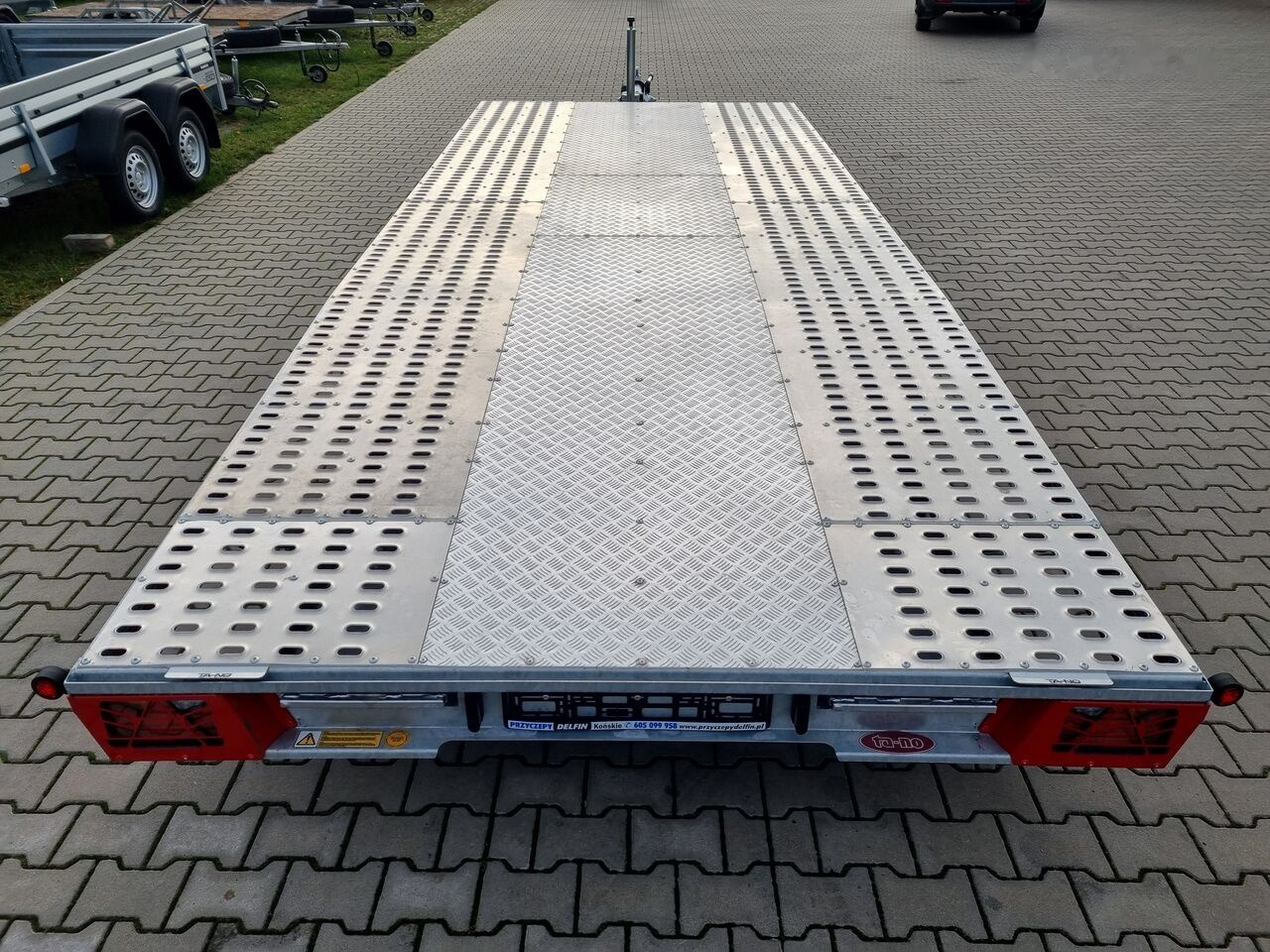 신규 오토트랜스포터 트레일러 TA-NO Scorpio 55 PREMIUM 3 axle car trailer 5,5m alu floor 3500kg GVW : 사진 7