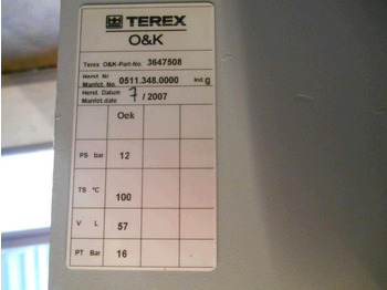 신규 오일 쿨러 건설기계 용 Terex O&K 3647508 - : 사진 5