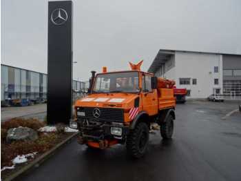 드롭사이드/ 플랫베드 트럭 Unimog Mercedes-Benz Unimog U1000/U427 4x4 Winterdiens : 사진 1