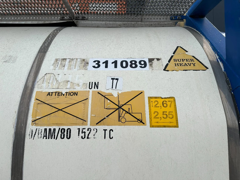 저장 탱크 Van Hool 20FT SWAPBODY 30.800L, UN PORTABLE, T7, 5Y+CSC inspection: 07/2025 : 사진 11