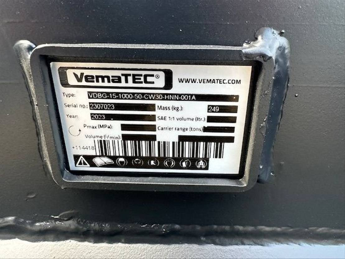 굴삭기 버킷 VemaTec CW30 Bucket 1000mm : 사진 6