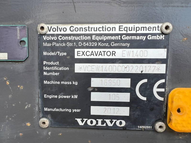 휠 굴삭기 Volvo EW140D - Excellent Condition / Tilting Bucket : 사진 18