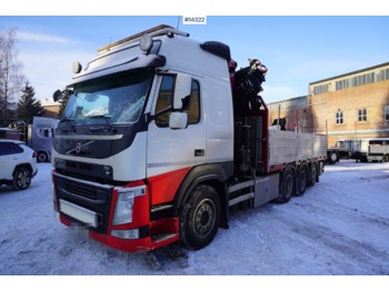 드롭사이드/ 플랫베드 트럭, 크레인 트럭 Volvo FM500 : 사진 1