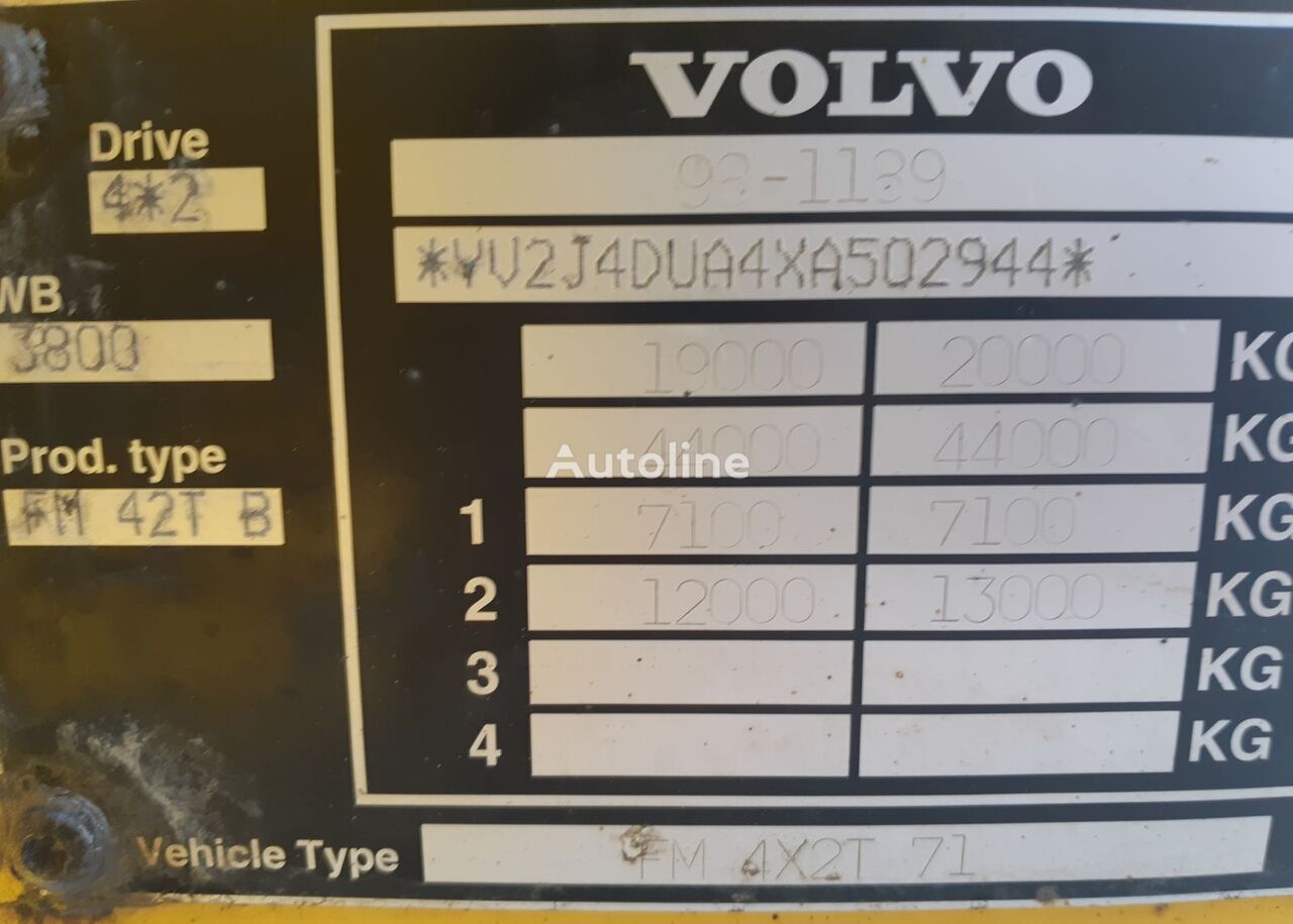 트랙터 유닛 Volvo FM 10.360, Steel /Air, Manual Pumpe, Euro 2 : 사진 12