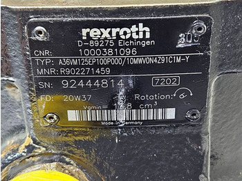 유압 건설기계 용 WACKER NEUSON 1000381096-Rexroth A36VM125EP100-Drive motor : 사진 4
