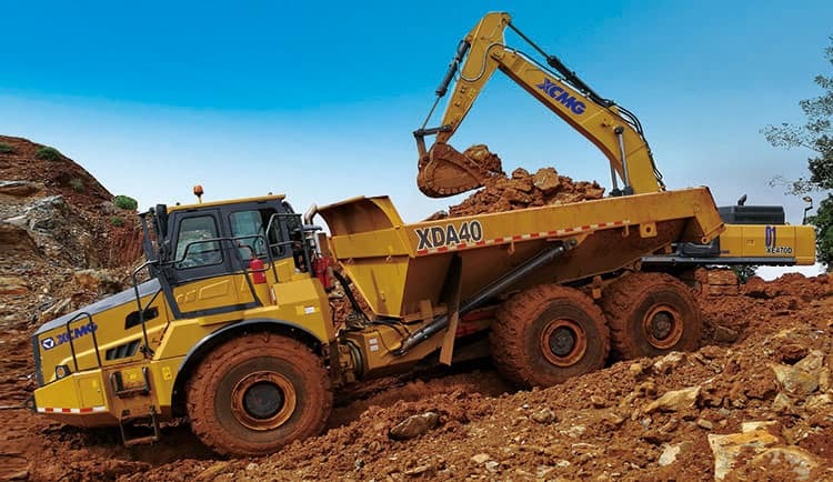 관절 덤프 XCMG Official Used 6x6 Mine Articulated Dump Truck 40ton Mining Truck XDA40 : 사진 8