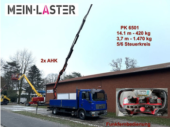 MAN TGL 8.210 Palfinger PK 6501 14m 440kg, 5+6 St. F  - 드롭사이드/ 플랫베드 트럭 : 사진 1