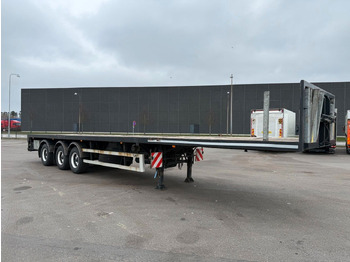드롭사이드/ 플랫베드 세미 트레일러 Lag 3 axle 7 m. Extendable / Last Axle Steering : 사진 2