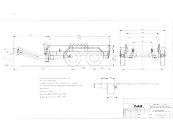 신규 롤오프/ 스킵 트레일러 F-A-G Absetzanhänger F-A-G Anhänger für Absetzcontainer 14t Gesamtgew. : 사진 3