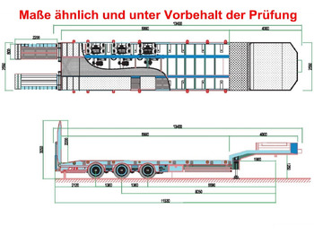 저하대 세미 트레일러 운반 물 중장비 GVN Trailer 329 GVN Trailer 329, Liftachse, Verbr. auf 3m, hydr. Rampen : 사진 4 저하대 세미 트레일러 운반 물 중장비 GVN Trailer 329 GVN Trailer 329, Liftachse, Verbr. auf 3m, hydr. Rampen : 사진 4