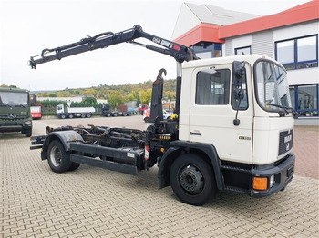 후크 리프트 트럭, 크레인 트럭 MAN 14.152 F 4x2 BB 14.152 F 4x2 BB mit Kran Hiab 060-2 : 사진 2