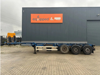 컨테이너 운반 장치/ 스와프 보디 세미 트레일러 Van Hool 40FT HC-chassis, DISCBRAKES, liftaxle, extendable : 사진 2