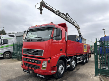 드롭사이드/ 플랫베드 트럭, 크레인 트럭 Volvo FH 400 8X4 + HIAB 130 R - STEEL SPRING / BLATT / BALLIESTAS - I SHIFT - BELGIAN TRUCK : 사진 3
