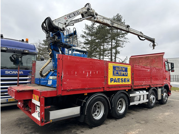 드롭사이드/ 플랫베드 트럭, 크레인 트럭 Volvo FH 400 8X4 + HIAB 130 R - STEEL SPRING / BLATT / BALLIESTAS - I SHIFT - BELGIAN TRUCK : 사진 4