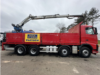드롭사이드/ 플랫베드 트럭, 크레인 트럭 Volvo FH 400 8X4 + HIAB 130 R - STEEL SPRING / BLATT / BALLIESTAS - I SHIFT - BELGIAN TRUCK : 사진 5