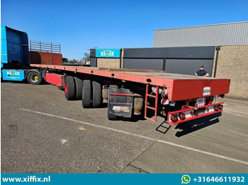 드롭사이드/ 플랫베드 세미 트레일러 ES-GE 3-ass. Vlakke dubbel 2x uitschuifbare oplegger / 3x gestuurd : 사진 4