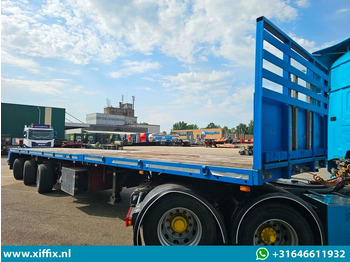 드롭사이드/ 플랫베드 세미 트레일러 Lako 3-ass. Vlakke dubbel 2x uitschuifbare oplegger / 3x gestuurd : 사진 4