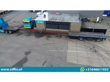 드롭사이드/ 플랫베드 세미 트레일러 Lako 3-ass. Vlakke dubbel 2x uitschuifbare oplegger / 3x gestuurd : 사진 2