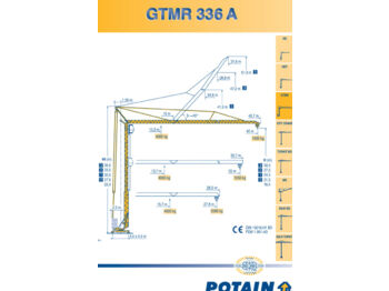 타워 크레인 Potain GTMR 336 A : 사진 1