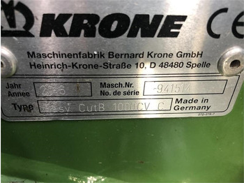 모어 Krone EasyCut B 1000 CV : 사진 5