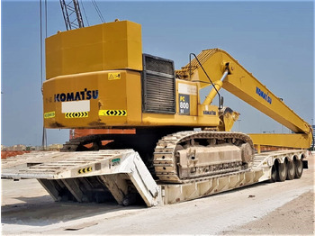 신규 저하대 세미 트레일러 AME 120 Ton 4 Axle Front Loading Lowbed Semi-Trailer : 사진 5