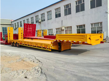 저하대 세미 트레일러 13M Low Bed Semi Trailer | 3 Axles | Heavy Duty Lowboy for Construction Machinery Transport : 사진 3