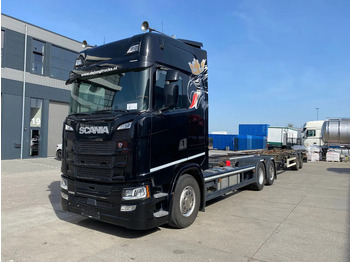 컨테이너 운반 장치/ 스와프 보디 트럭 Scania S500 NGS BDF / Retarder / 6x2 + trailer : 사진 3