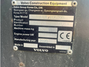크롤러 굴삭기 Volvo ECR 235 EL : 사진 5