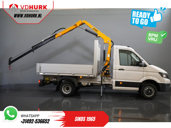 플랫베드 밴 Volkswagen Crafter 50 165 pk Effer 352S Kraan/ Crane/ Kran/ Autokran/ PTO/ Open laadbak/ Dubbel Lucht : 사진 2