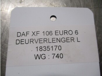운전실 및 내부 트럭 용 DAF XF 1835170 DEURVERLENGER LINKS EURO 6 : 사진 2