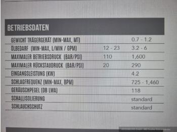 신규 유압 해머 건설기계 용 Montabert Hydraulikhammer SD6 Trägerklasse: 0,7 - 1,2 t : 사진 2 신규 유압 해머 건설기계 용 Montabert Hydraulikhammer SD6 Trägerklasse: 0,7 - 1,2 t : 사진 2