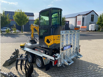 미니 굴삭기 Minibagger BK1250KJSR + Tieflader + Zubehör *INKL.19% MWST*BERGER KRAUS*VERSTELLFAHRWERK* KUBOTA*SOFORT!* : 사진 4