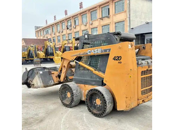 스키드 스티어 로더 Original Second hand CASE skid steer loader 420 for sale compact skid steers loaders 440 430 420 in stock : 사진 3