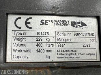 부착물 건설기계 용 2023 SE 400 L pusseskuffe - S50 : 사진 3