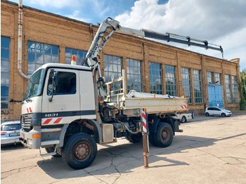 덤프트럭, 크레인 트럭 Mercedes-Benz ACTROS 1831 4X4 KRAN MEILER ALLRAD ATLAS 165.2E : 사진 3