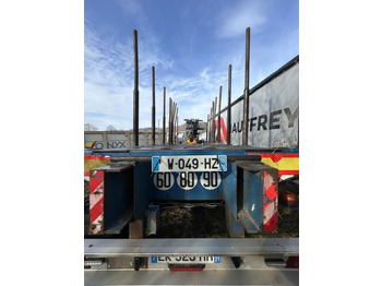 목재 세미 트레일러 Diebolt grue avec grappin rotatif : 사진 5