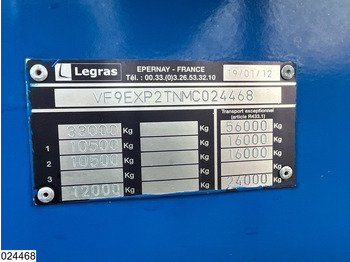 목재 세미 트레일러 Legras Openlaadbak Wood transport, Steel suspension : 사진 3