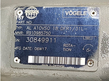 유압 Vögele -Rexroth A10VSO18DFR1/31L-PSC12N-Load sensing pump : 사진 3 유압 Vögele -Rexroth A10VSO18DFR1/31L-PSC12N-Load sensing pump : 사진 3