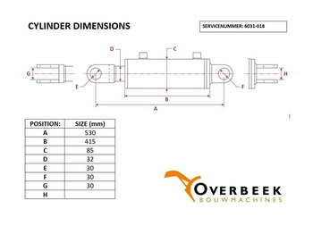 유압 Volvo L30G -Steering cylinder/Lenkzylinder/Stuurcilinder : 사진 4