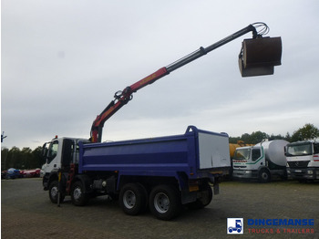 크레인 트럭 Iveco AD340T36 8x4 RHD tipper + Palfinger E120 plus + grapple : 사진 3