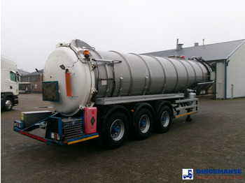 유조 세미 트레일러 WHALE Vacuum tank inox 30 m3 / 1 comp + pump : 사진 3