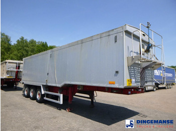 덤프 세미 트레일러 WILCOX Tipper trailer alu 55 m3 + tarpaulin : 사진 2