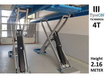 작업장 장비 TSC4000X2A Alignment scissor lift - On floor - Free wheel lifting system - 4.8 m lightened runways - 4T - Mounted on the floor : 사진 3