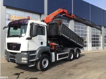 덤프트럭 MAN TGS 26.400 6x4 kipper met Palfinger 15 TM laadkraan : 사진 1