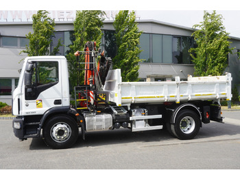 덤프트럭, 크레인 트럭 IVECO Eurocargo 160-250 / Fassi F95 crane / 120 tho. km / 3-sided tipper : 사진 5