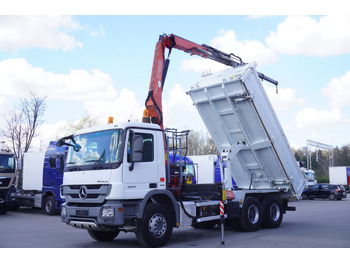 모바일 크레인 MERCEDES-BENZ Actros 2641 6×4 E5 / Crane / Dumper / 110000 km! : 사진 2