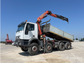 덤프트럭, 크레인 트럭 2000 Iveco Eurotrakker 1999 Palfinger PK16000 5550 kg ... Dump Truck with Crane : 사진 2