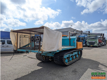 덤프 Morooka MST-1100 Rupsdumper / Werktuigdrager - Platte kiepbak + Hiab 026 T3 Kraan - Komatsu 6Cil : 사진 3