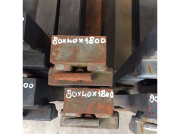 포크 자재 취급 장비 용 Forks 80x40x1800, FEM2A : 사진 2