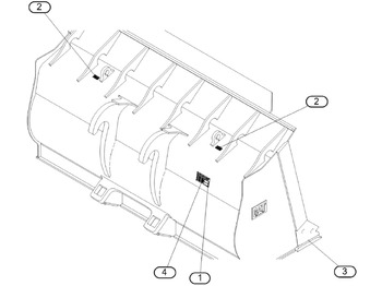 로더 버킷 CATERPILLAR
